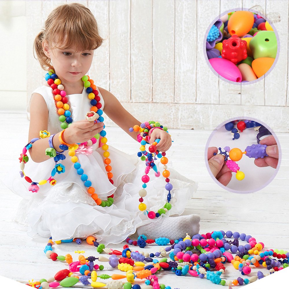 Kids Bead Jewelry Making Craft Set