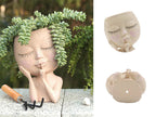 Decorative Flower Pot – Creative Plant Pot with Face for Houseplants & Succulents