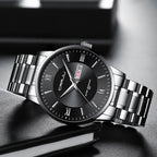 Men’s Stainless Steel Waterproof Sport Quartz Watch