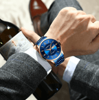 Men’s Stainless Steel Waterproof Sport Quartz Watch