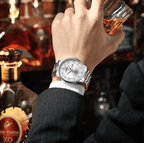 Men’s Stainless Steel Waterproof Sport Quartz Watch