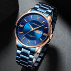 Men’s Stainless Steel Waterproof Sport Quartz Watch