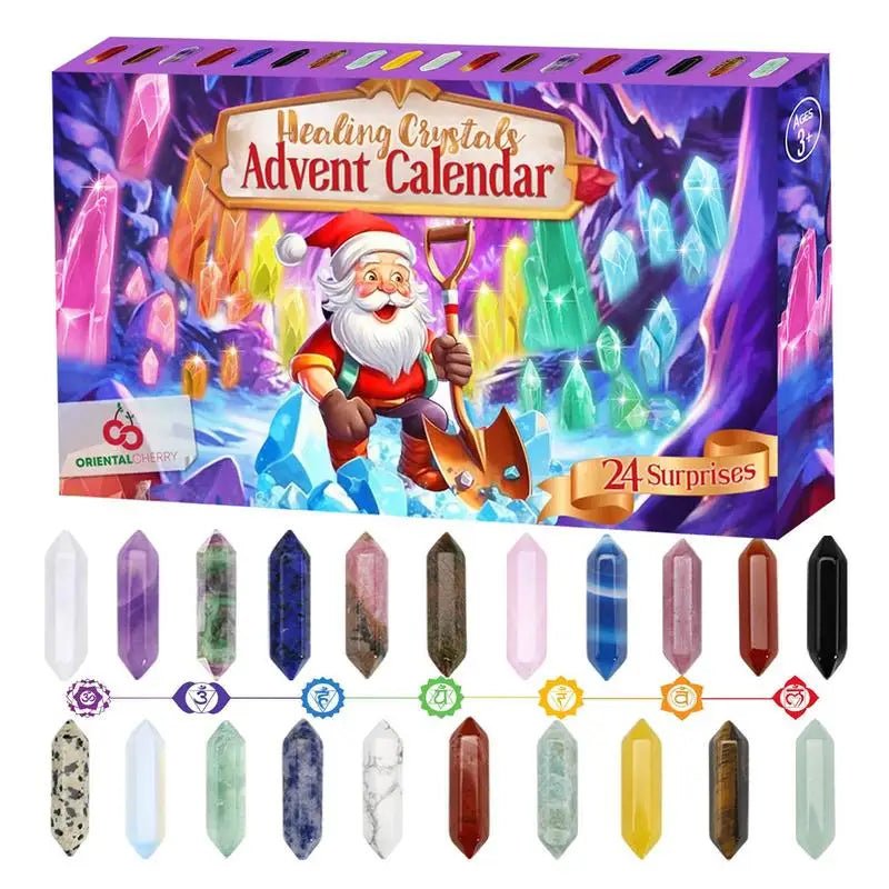 CRYSTAL ADVENT CALENDAR 2025 – 24 Unique Crystals for a Magical Christmas Countdown