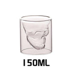 Crystal skull glass