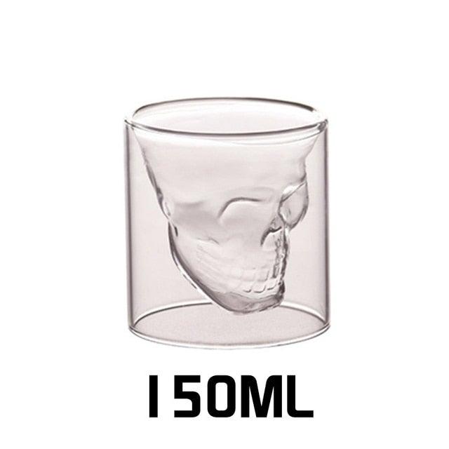 Crystal skull glass