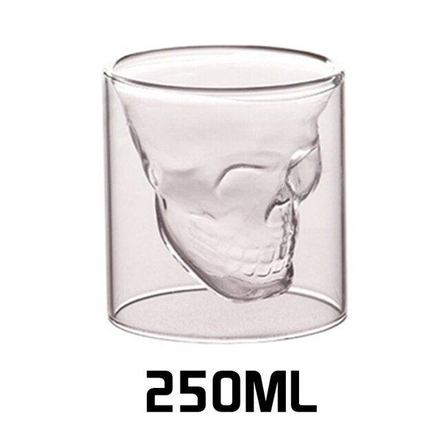 Crystal skull glass