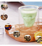 Crystal skull glass