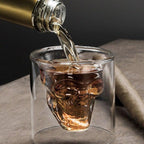 Crystal skull glass