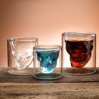 Crystal skull glass