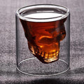 Crystal skull glass