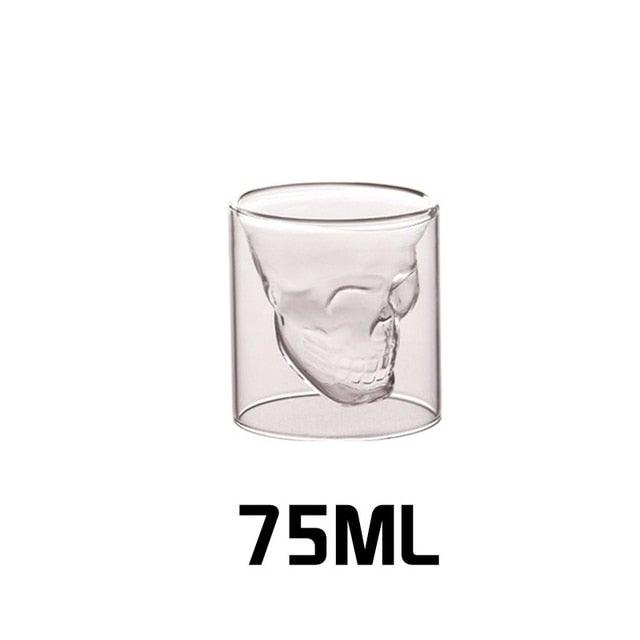 Crystal skull glass