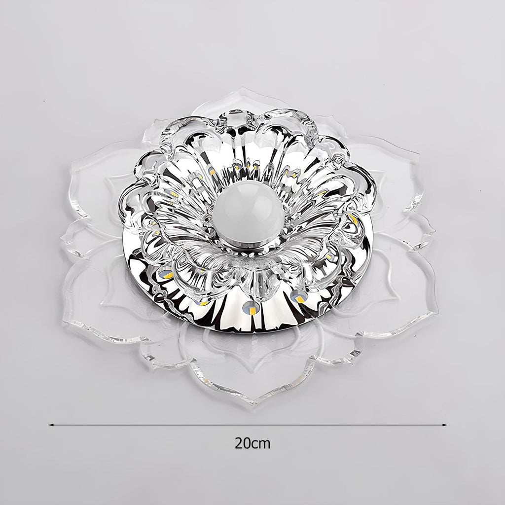 Elegant Crystal LED Ceiling Lamp with Modern Design