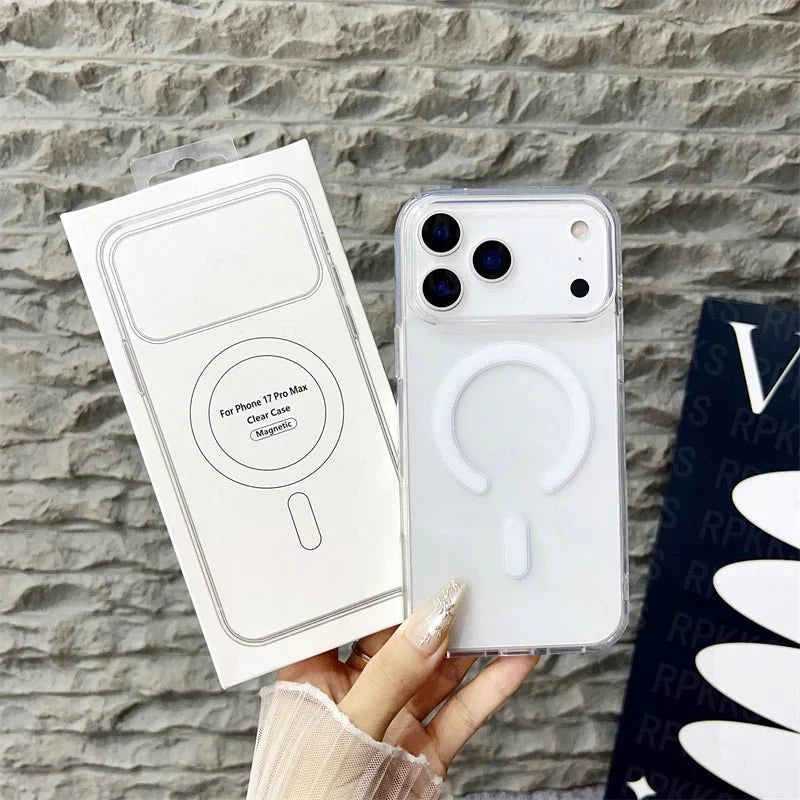 CrystalMag – Clear MagSafe Compatible Case for iPhone 11-17 Series