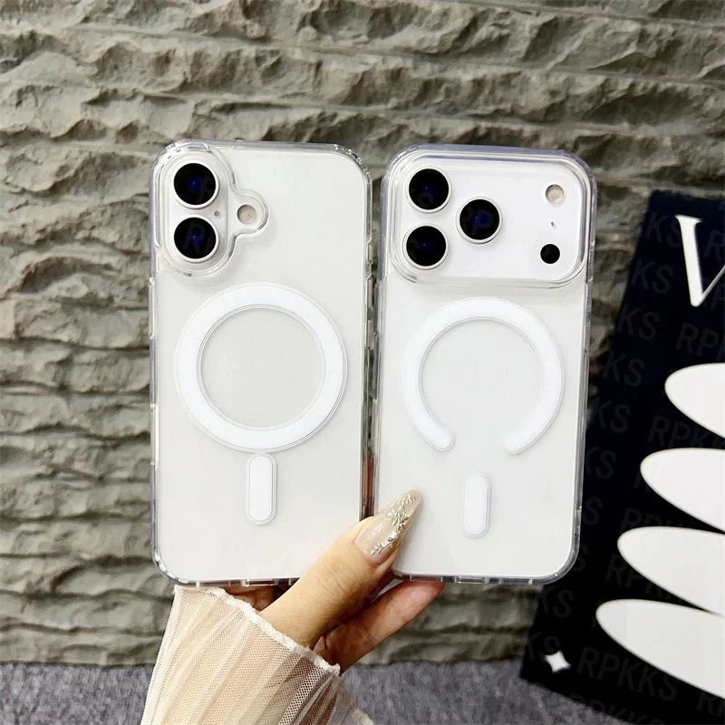 CrystalMag – Clear MagSafe Compatible Case for iPhone 11-17 Series