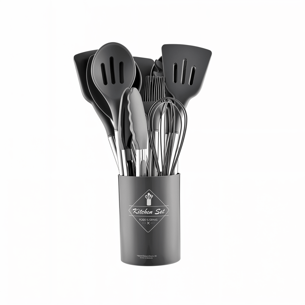 MEALMAKER SET – 12-Piece Silicone Kitchen Utensil Collection for Non-Stick Cooking