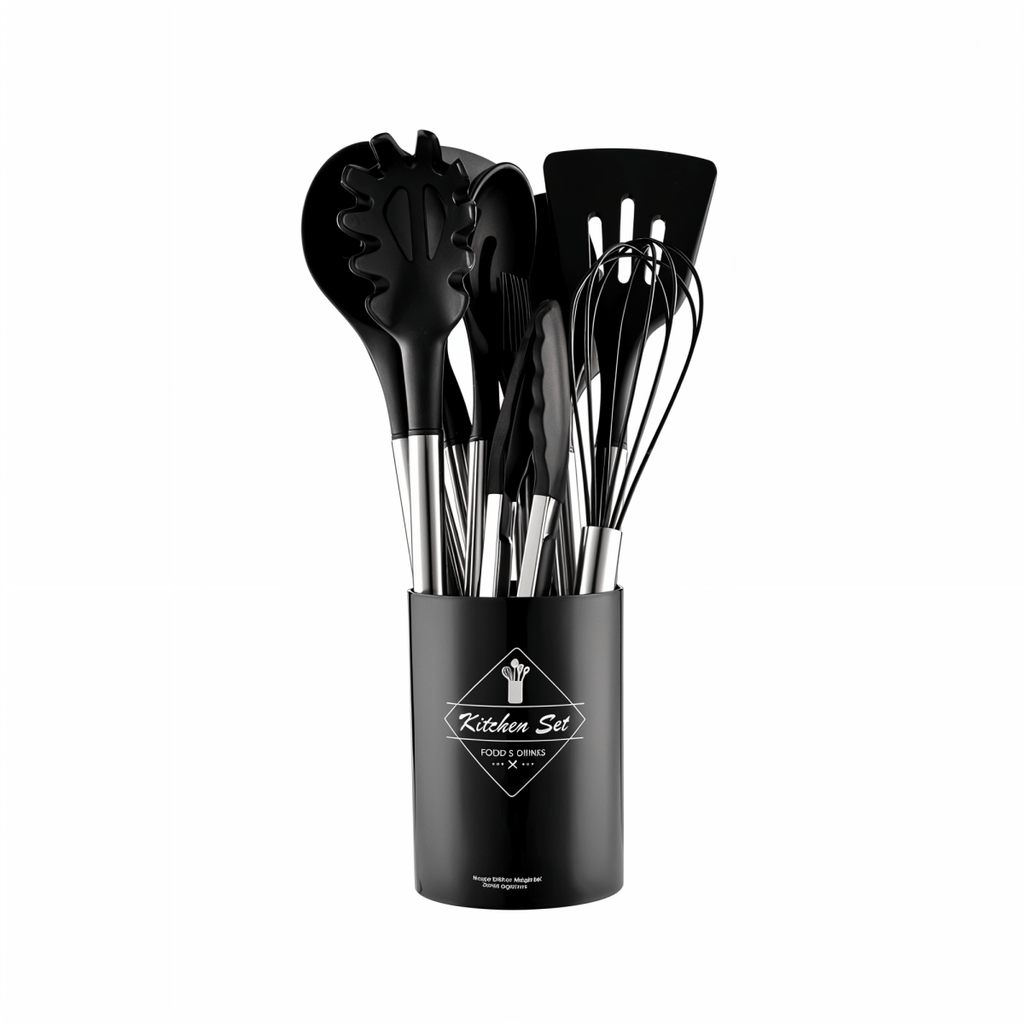 MEALMAKER SET – 12-Piece Silicone Kitchen Utensil Collection for Non-Stick Cooking