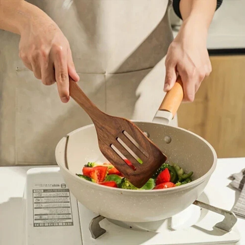 CULINAWOOD Utensil Set – Premium Teak Cooking Tools for Sustainable Use
