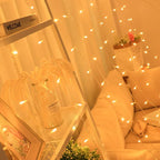 Curtain Christmas Lights 8 Modes Control - Remote Control Christmas Decorative Hanging String Lights
