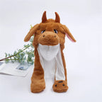 BunnyBounce Plush Hat with Moving Ears for Kids & Adults