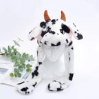 BunnyBounce Plush Hat with Moving Ears for Kids & Adults