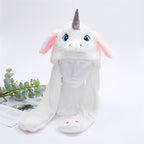 BunnyBounce Plush Hat with Moving Ears for Kids & Adults