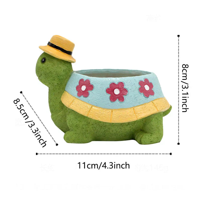 Cute Turtle Garden Plant Pot - TurtleBloom