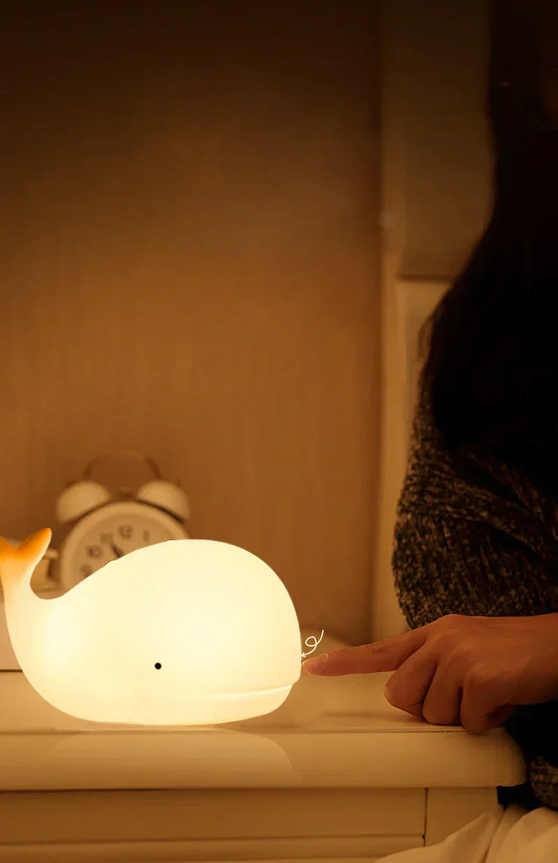 Cute Whale Night Light with Colour Changing - GlowWhale