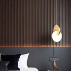 Modern Scandinavian LED Pendant Lamp with Round Frame and Warm Glow