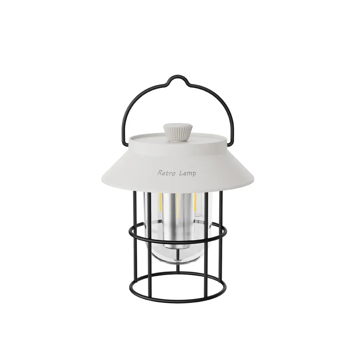 LED Camping Lantern in Retro Design – Portable Lamp for Indoor and Outdoor