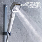 Handheld shower under pressure with 4 modes