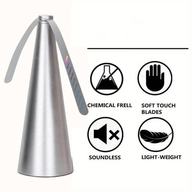 Compact outdoor fan against mosquitoes and flies – Mobile and battery-operated