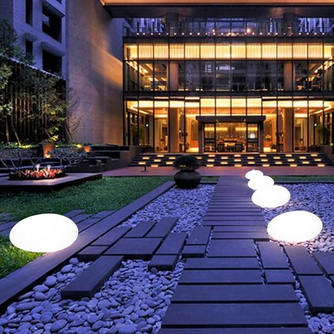 Modern Outdoor Lighting with Remote