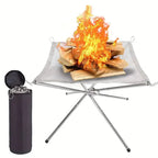 Foldable Fire Pit Stand – Portable Fire Pit for Camping & Outdoor