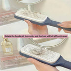 LuxéTress 4-in-1 Self-Cleaning Hairbrush | Innovative hairbrush with self-cleaning technology for effortlessly smooth and shiny hair