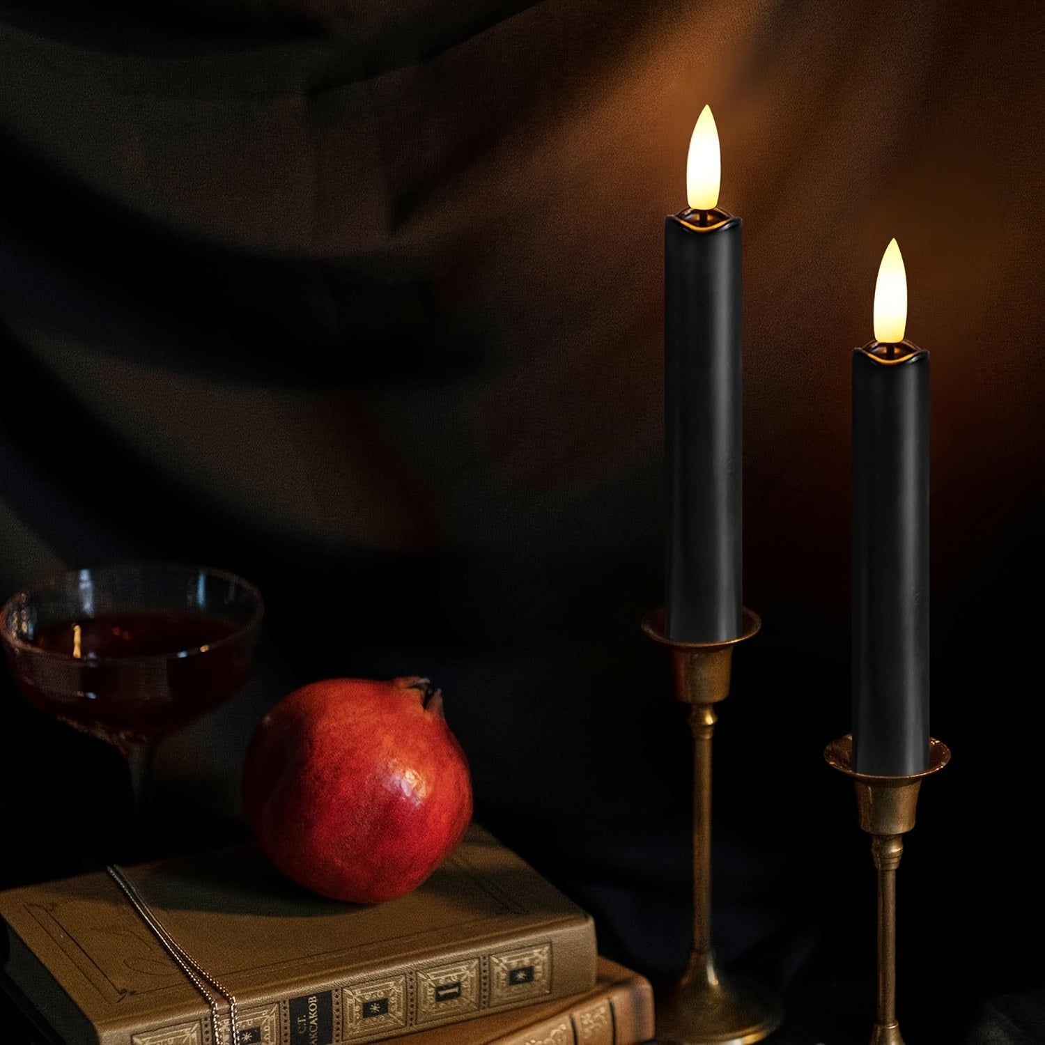 FlickerGlow - Realistic Flame-free LED Candles with Remote Control