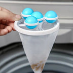2-Pack Reusable Floating Net for Hair and Lint Removal