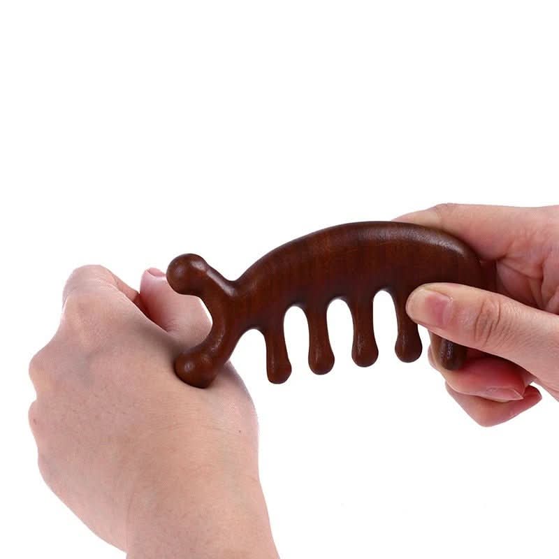 Luxury Sandalwood Massage Comb | Antistatic & ideal for hair care & scalp massage