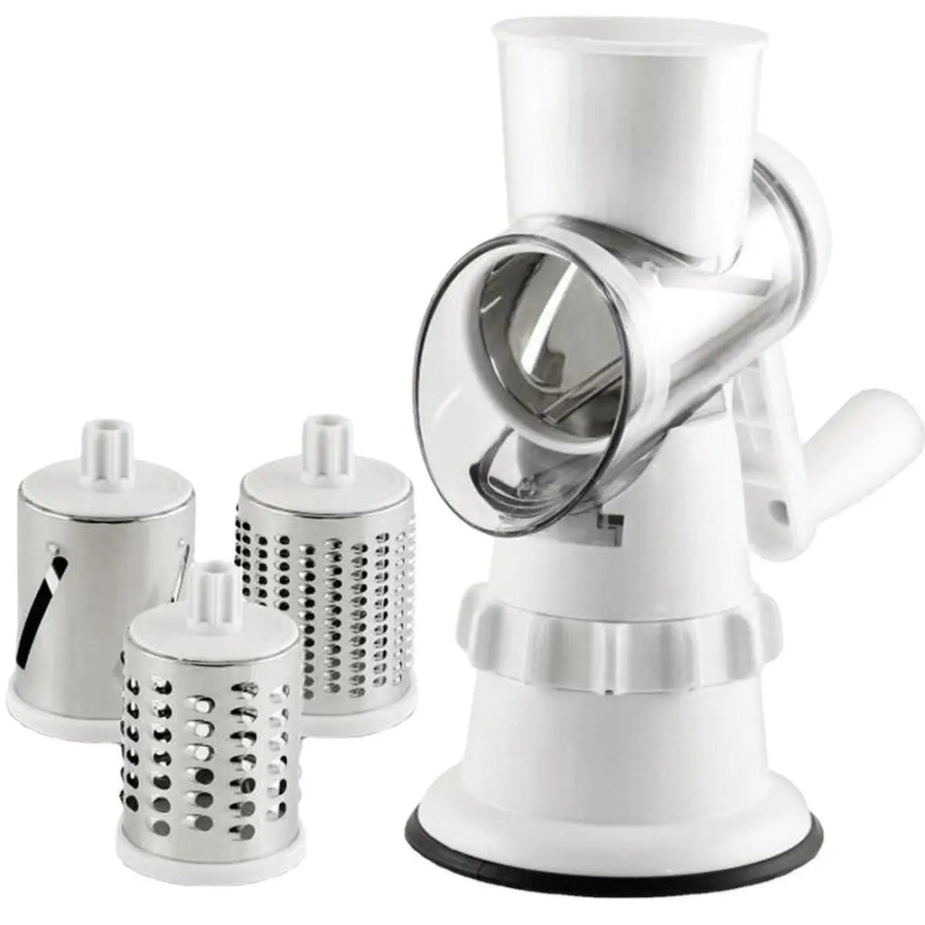 VeggieMaster Slicer - Manual Vegetable Slicer with 3 Blades