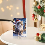 Vintage Cats Advent Calendar – 24-piece Christmas Calendar with Acrylic Hang Tags