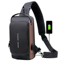 Anti-Theft Crossbody Bag | Landy Carry Without Worry | Waterproof Oxford | USB Charging Port | Unisex Travel Pack