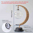 MoonGlow Lamp - Stylish Wrought Iron LED Table Lamp