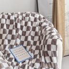 Stylish blanket in checkered pattern for your home