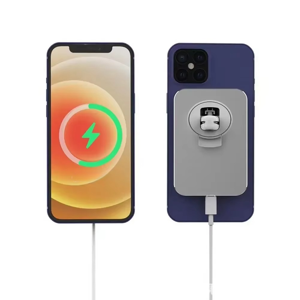 15W Magnetic Wireless Car Charger Mount with Type-C Fast Charging for iPhone 12 and 13 Series