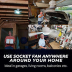 LuxeBreeze Portable Ceiling Fan & Light | Elegant 2-in-1 solution with remote control for comfort and style