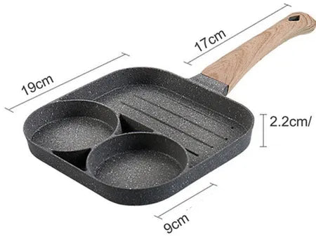 TriServePro – prepare complete meals simultaneously without flavor mixing