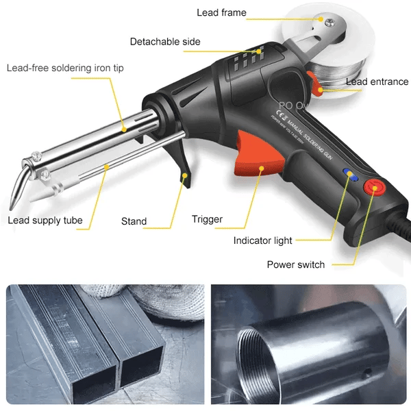 Electric Welding Tool | Rapid 20s Heat-Up | 2-in-1 Welding & Cutting | Ergonomic Handle