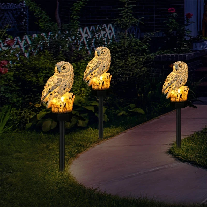 Solar Garden Light Owl – LED Outdoor Light for Garden, Terrace and Balcony, weatherproof