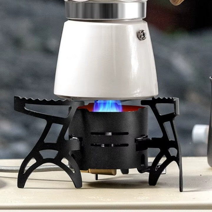 Dual-Core Blue Flame Outdoor Cooking Stove
