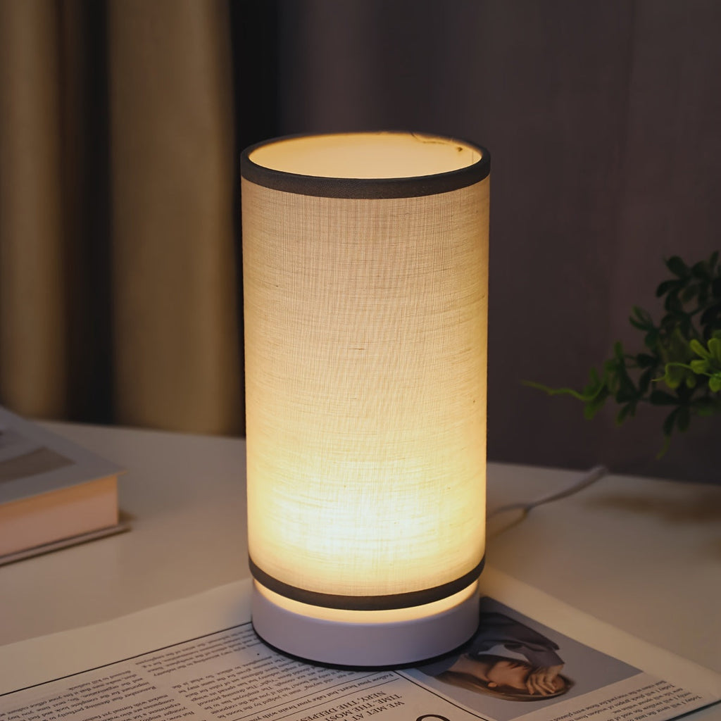 ModernLicht – Illuminated USB Table Lamp in Cylinder