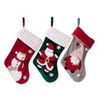 Christmas Decorations Gold Velvet Patch Christmas Stockings